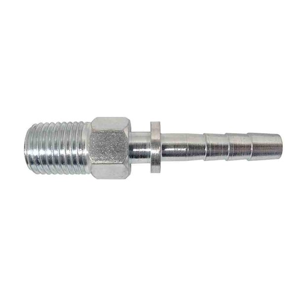 Interstate Pneumatics 1/4 Inch MPT Special Steel Fitting, PK 6 FM44RL-D6